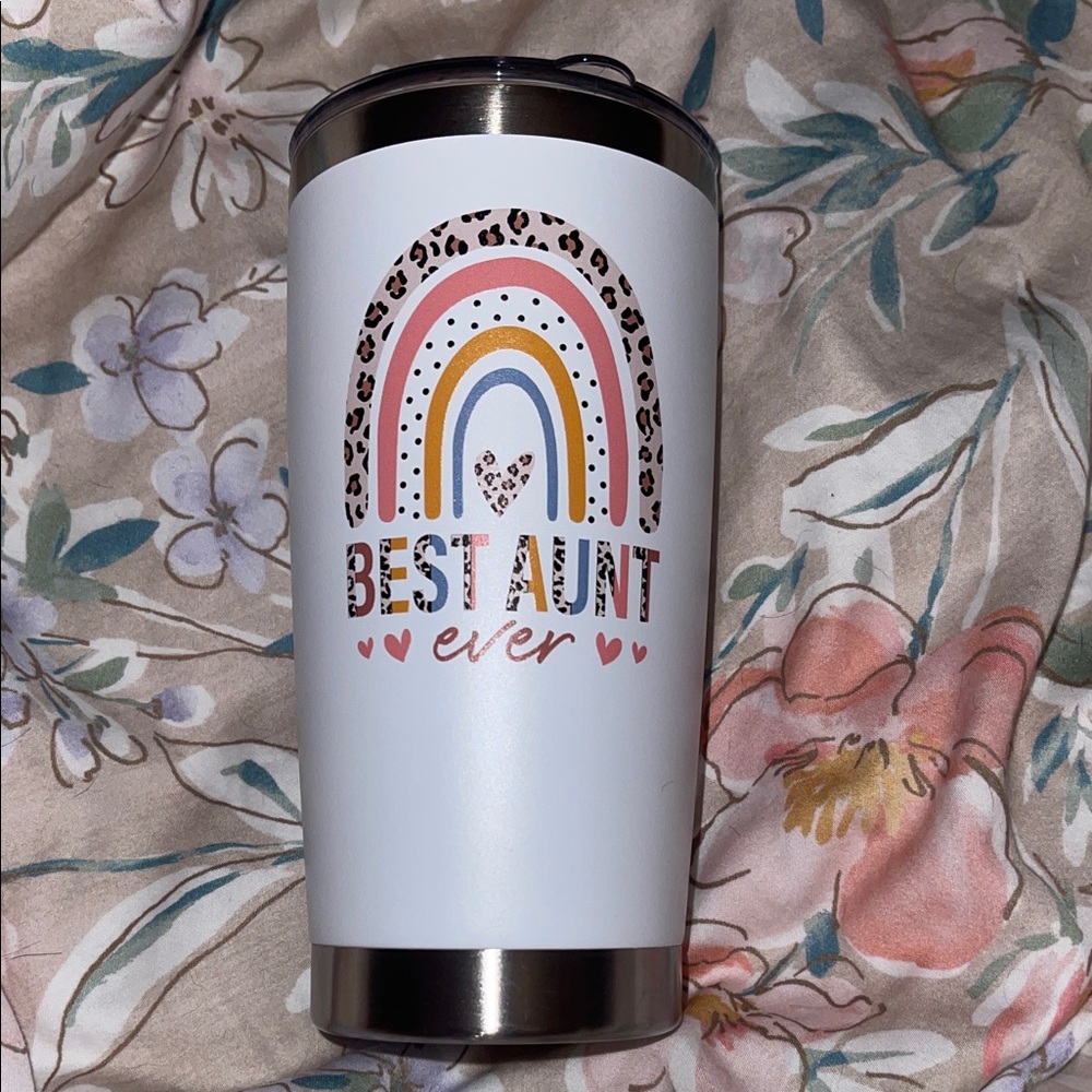 Best Aunt Ever White Tumbler Cup
